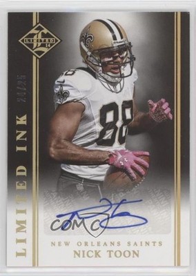 2014 Panini Limited INK Gold 24/25 Nick Toon #LI-NT Auto 0c1o