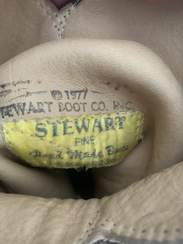 Stewart Boot Co. Inc 1977 Fine Hand Made Boots/Vintage/Cowboystiefel - Bild 20 von 23