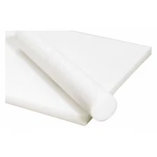 White Acetal Copolymer Sheet Stock 12" L X 12" W X 0.125" Thick, 1Nll2