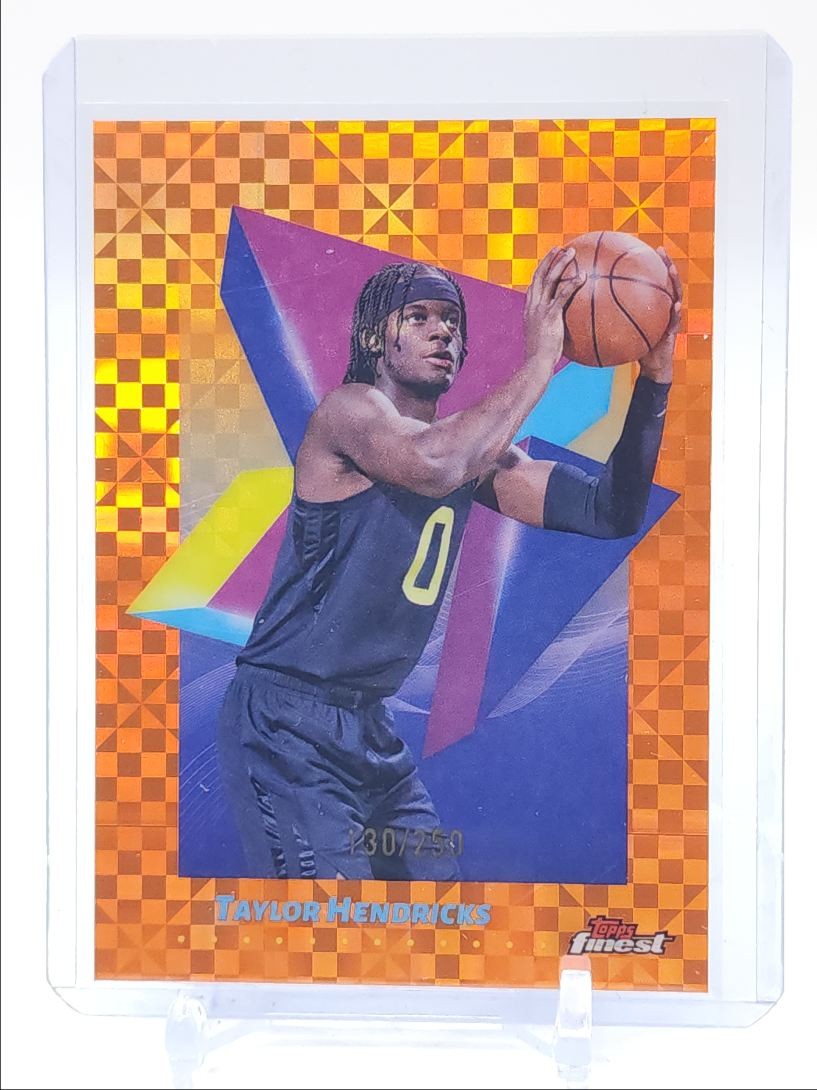 TAYLOR HENDRICKS 2024-25 TOPPS FINEST COMMON ORANGE X-FRACTOR /250