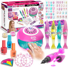 Kids Nail Polish Set for Girls, Nail Kit for Girls Ages 7-12 with Nail Dryer, 2