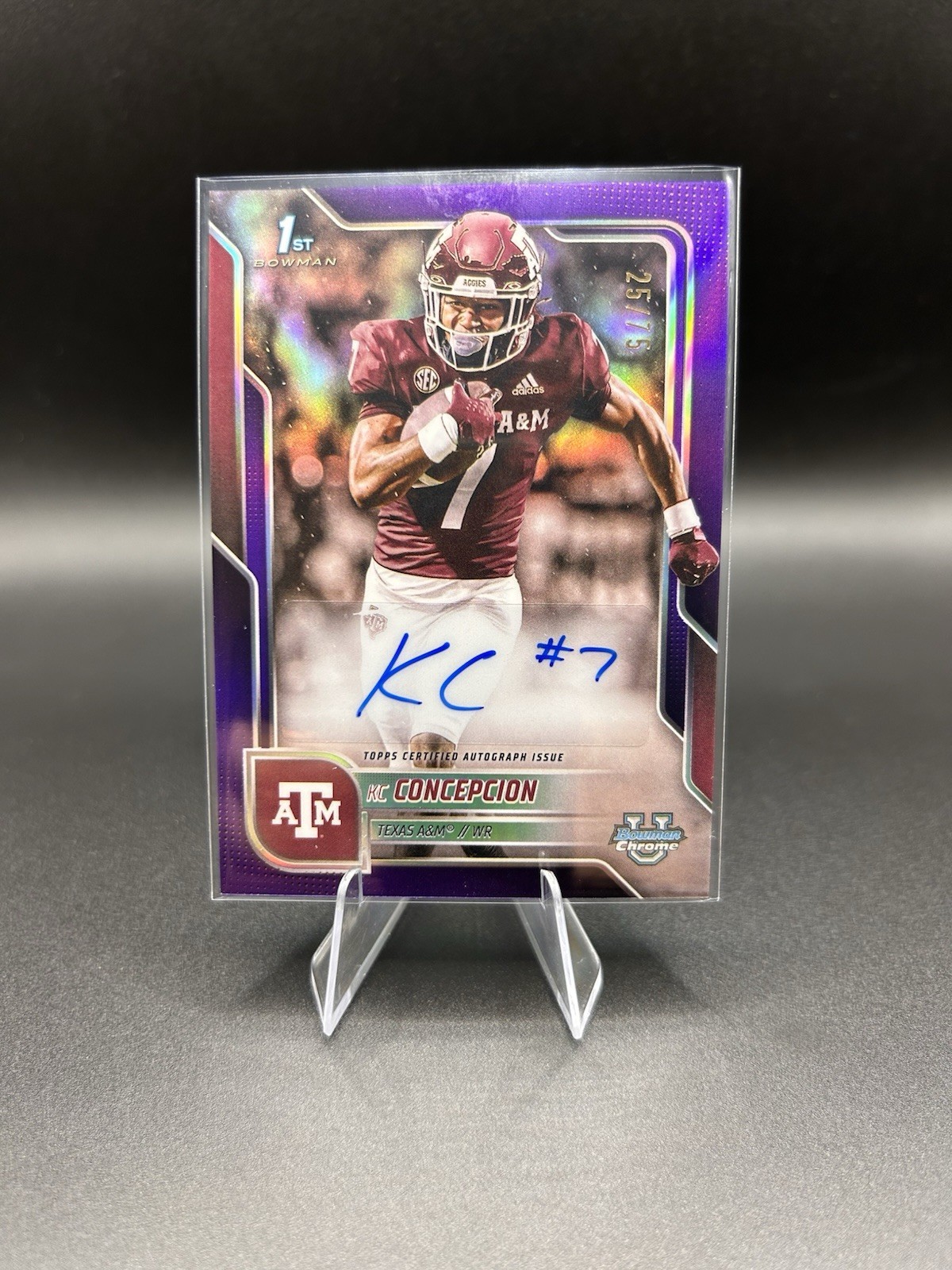 2025 Bowman U Chrome Purple Auto KC Concepcion /75 #BCA-KCO