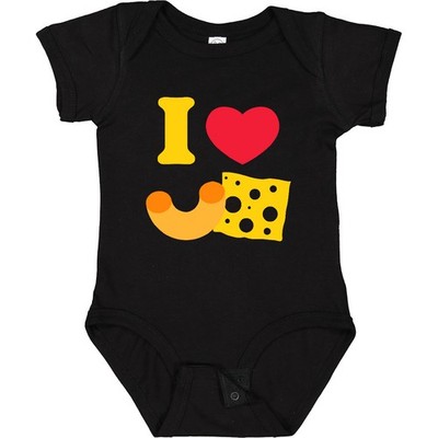 Inktastic I Heart Mac And Cheese Baby Bodysuit Macaroni Love One-piece Infant