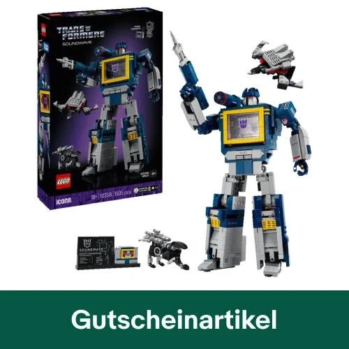 LEGO Icons 10358 Transformers: Soundwave Bausatz, Mehrfarbig