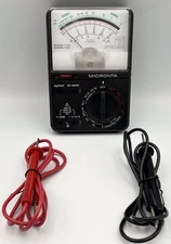 Micronta 22-221 18-Range Analog Multimeter ~ Tested/Works ~ Battery Included