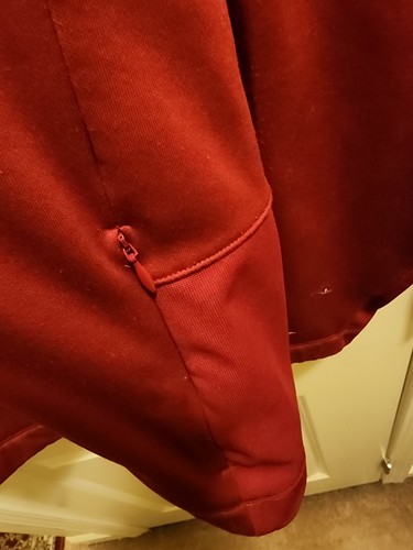 Para Hombres Nike Alabama Carmesí Marea Frontal Cremallera Térmica Top Rojo Carmesí Talla XL - Imagen 5 de 5
