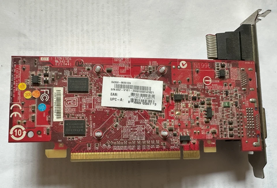 MSI ATI Radeon HD 4350 512MB DDR2 PCIe x16 Graphics Card P/N:R4350-MD512H Tested - Image 2 of 4