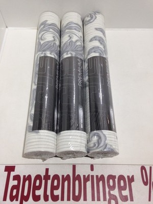 Vliestapete Erismann 3x 10102-10 (3Rollen) Ornament Creme Silber Restposten