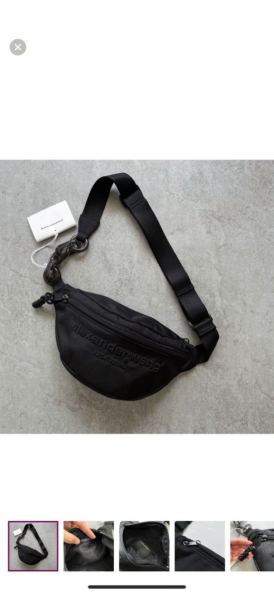【美品】ALEXANDER WANG/LARGE FANNYPACK Alexander Wang Primal Attica Bag large black unisex fanny