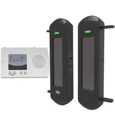 Solar Wireless Driveway Alarm System-1/2 Mile Long Transmission Range-300 Fee...