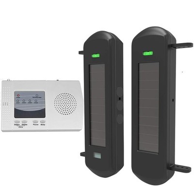 Solar Wireless Driveway Alarm System-1/2 Mile Long Transmission Range-300 Fee...