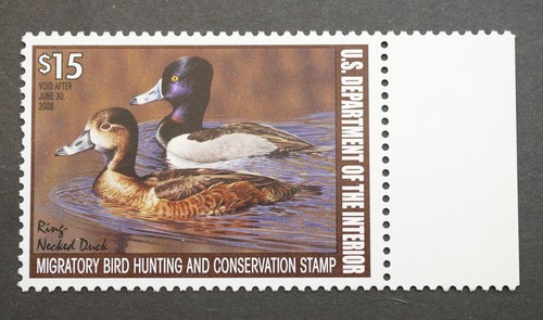 RW74 Bund Entenjagd Briefmarken postfrisch, og, 2007 Zugvogel Jagd Briefmarke