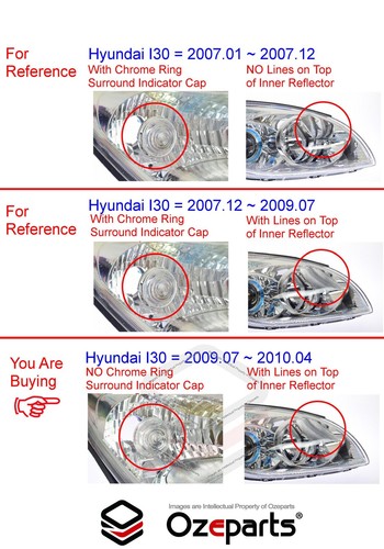 TYC LH Left Head Light Lamp For Hyundai I30 FD Hatch Wagon 2009-2010 - Picture 2 of 6