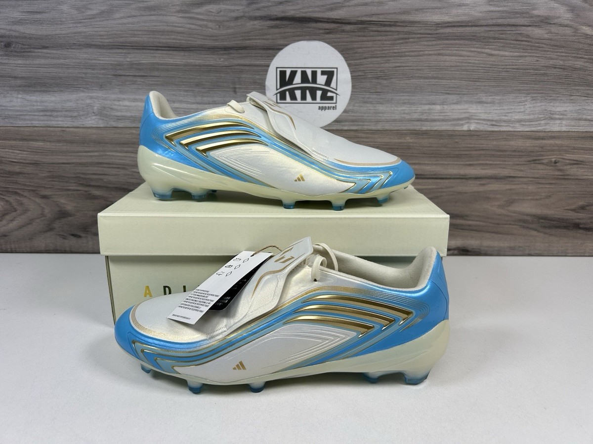 Adidas F50 MESSI ELITE FG J GS Cleats Ivory Ice Blue (IH1897