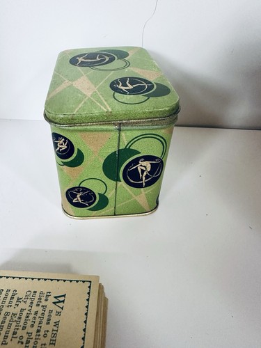 1929 Tin Jacobs Bros. Co. Detecto Watches Your Weight Charm Box Complete - Picture 5 of 7