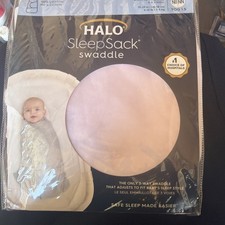 Halo Sleepsack Swaddle PINK Newborn 3 Way Adjustable 100 Cotton Sealed NIP