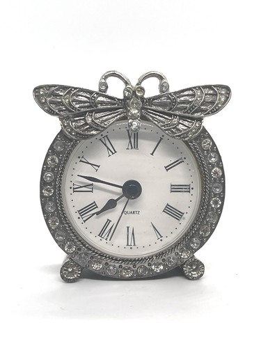 Quartz DM-6002 Shontek Butterfly Battery Clock. Great Working Condition