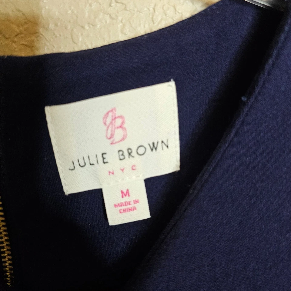 Vestido acampanado Julie Brown NYC verde marino corte en bloques de colores para mujer talla mediana Foto 4 de 4