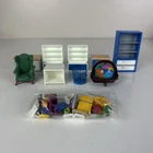 Vintage Playmobil Office Furniture And Miscellaneous Accessories