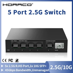 5-Port Commutateur Ethernet 2,5GbE + 10Gb SFP+ Plug réseau non géré & Jouer