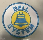 VTG 60s / 70s Bell System Racing Patch  Blue White And Yellow.
