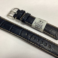 ZRC Bracelet de Montre 14MM - cuir Agneau Bleu Ciel - NEUF