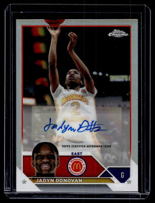 Jadyn Donovan 2023 Topps Chrome McDonald's Refractor Auto A Card #CA-JD
