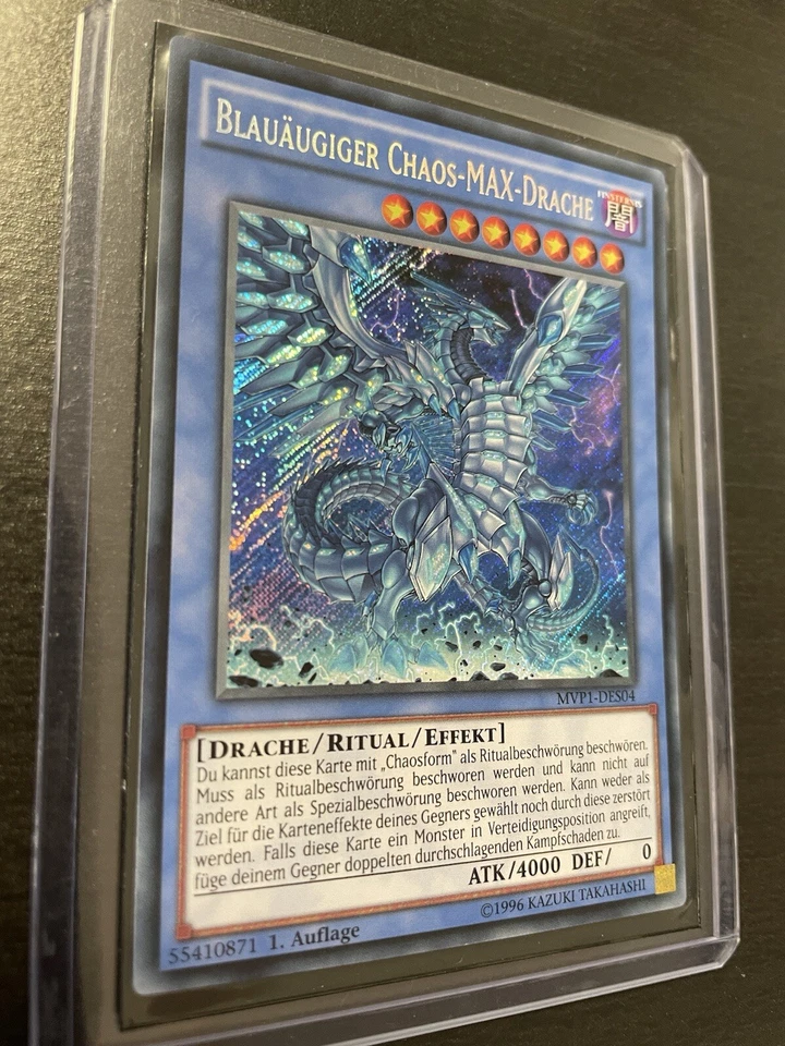 Yu-Gi-Oh! Blauäugiger Chaos-Max-Drache MVP1 Secret Rare Near Mint 1. Auflage  - Bild 3 von 4