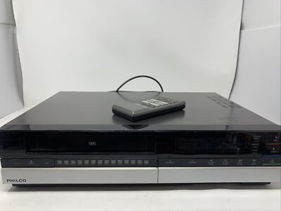VINTAGE PHILCO VHS VCR MODEL V1320TGY01 with Remote 