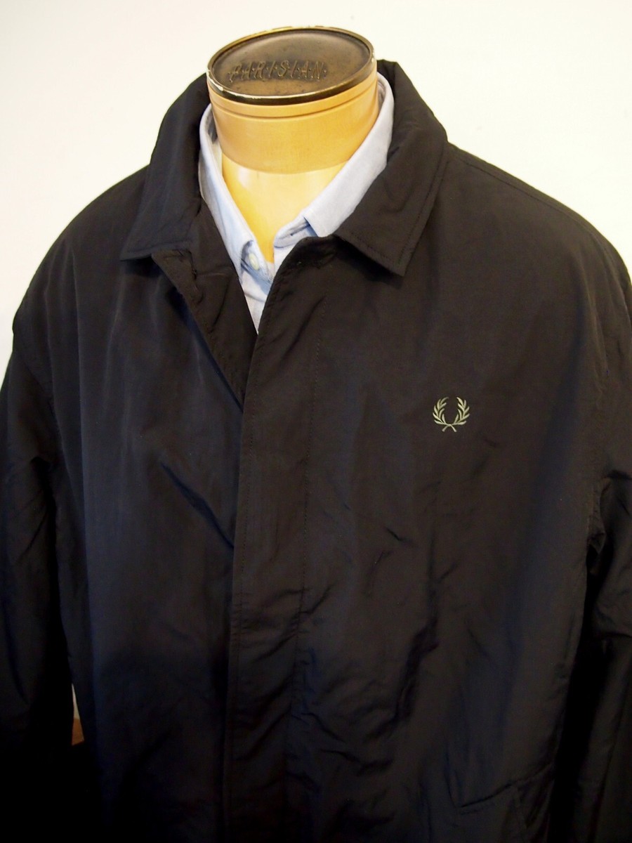 Fred Perry Button Through Mac Insulated Trench Rain Coat NWT XXL
