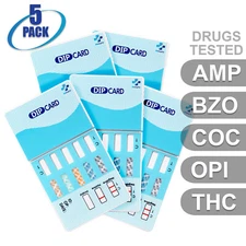 Mintegrity [5pk] 5-Panel Dip Card Urine Drug Test  #MI-WDOA-754