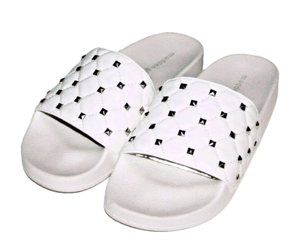 Studded white hotsell sandals