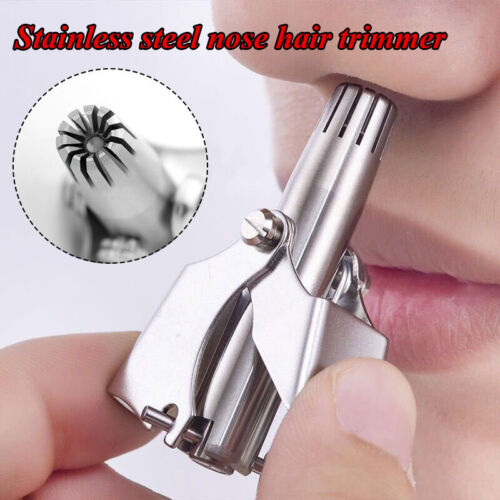 Nose Hair Trimmer Nostril Hair Remover Cutter Shaver Grooming Clippers Unisex - Picture 1 of 10