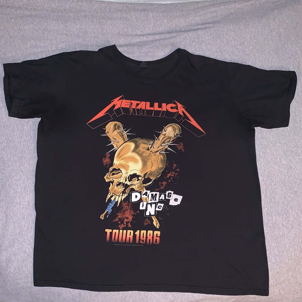 80s llica Damage Inc Tour TシャツUSA製 Metallica Damage Inc Tour 1986 T-shirt, Men's Size 2XL. | eBay