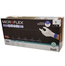 *100-Gloves* Ansell MicroFlex LIFESTAR EC PF Dual Layer Extended Cuff LSE-104-S