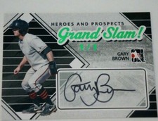 2011 In The Game Green Grand Slam GARY BROWN San Francisco Giants Auto #ed 1/1