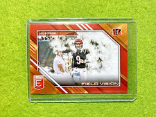Joe Burrow ORANGE FOIL ELITE CARD # /99 BENGALS  2023 Donruss Elite FIELD VISION