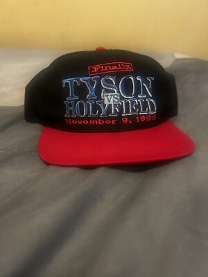 Mike Tyson vs Evander Holyfield Vintage 90s Deadstock Hat Cap NWT Las Vegas MGM