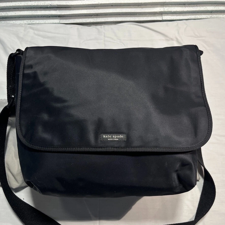 Bolso Mensajero para Laptop Kate Spade Negro Nylon Clásico Unisex Foto 4 de 4