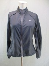 NIKE DRI-FIT Size M 8-10 Women Full Zip Stand Collar Pocket Athletic Jacket 084