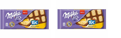 2 x Milka & TUC Cracker Milk Chocolate NEW from Germany