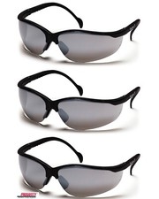 3- Mirror Sport Eyewear Safety Glasses ANSI Z87 UV Protective Work Sunglasses