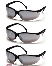 3- Mirror Sport Eyewear Safety Glasses ANSI Z87+ UV Protective Work Sunglasses