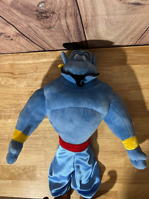 Disney Collection 18'' Aladdin GENIE Plush Figure Blue Satin Harem Pants
