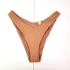 Aerie Womens Size L Tan Cheeky Bikini Swim Bottoms