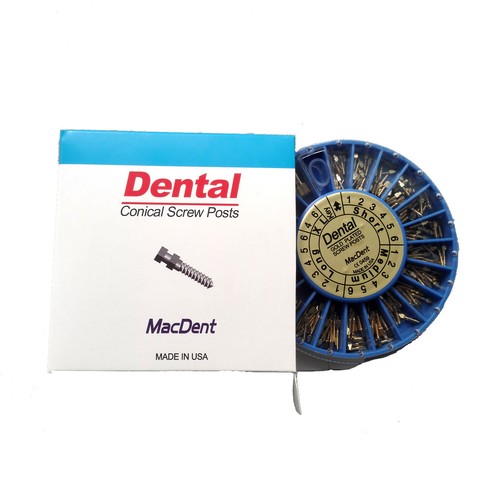 Dental Screw Posts Root Canal Pins Conical Plated Stainless Steel/Titanium/Gold - Picture 23 of 41