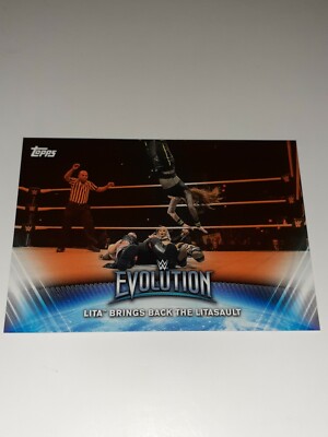 2019 Topps WWE Women's Diva Division Evolution Lita Brings Back Litasault SP /50
