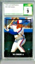 1991 Leaf Wil Cordero Gold Rookies CSG 9