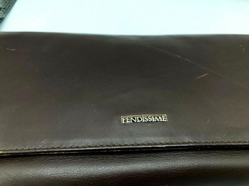 Borsa a mano Fendiissime in pelle marrone e pelle di serpente - Foto 9 di 12