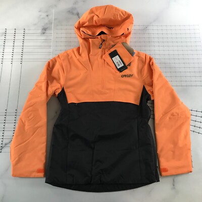 Oakley Jacket Womens Small Blackout Soft Orange Holly Anorak - Main Image
